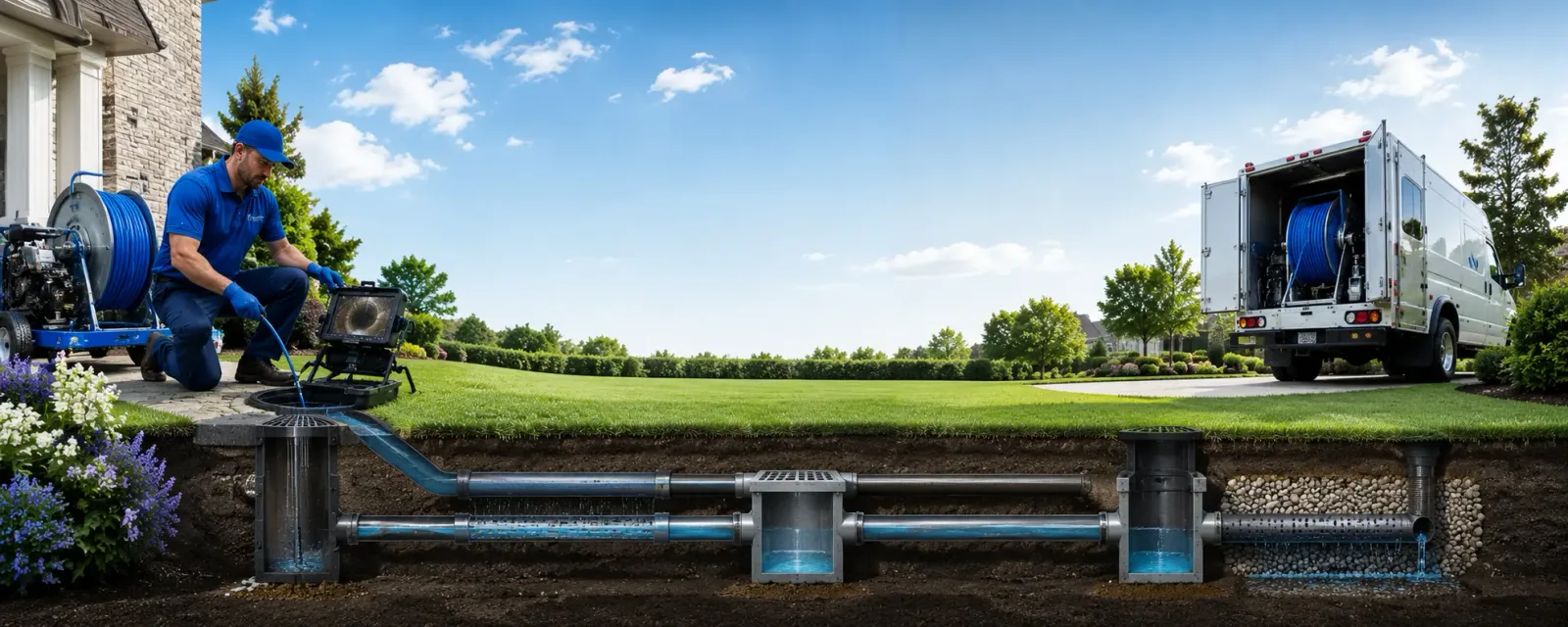 Outdoor drain cleaning information for North Palm Springs, CA